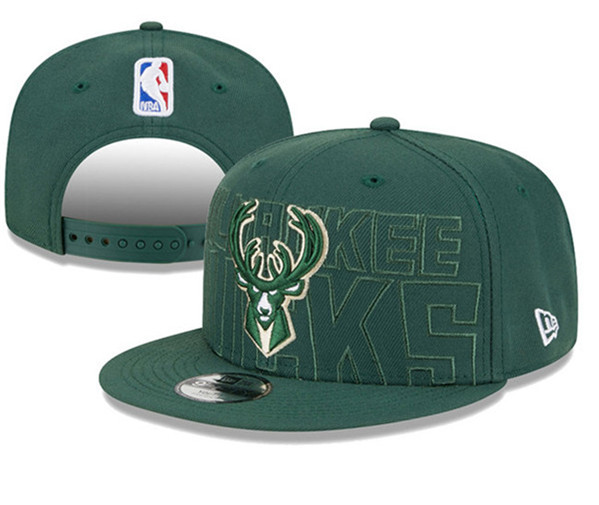 Milwaukee Bucks Stitched Snapback Hats 0029